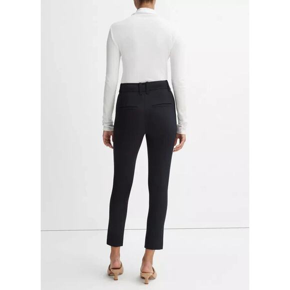 Vince Cigarette Pants Women's 2 Coastal Blue Stretch High-Rise Cropped NWT $325 - Picture 6 of 14